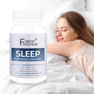 Shecome Sleep Aid para adultos promove cápsulas de melatonina